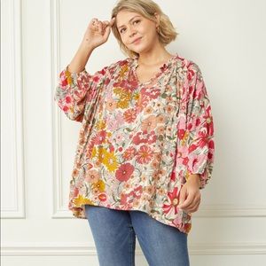 Entro Floral Top, Worn Once